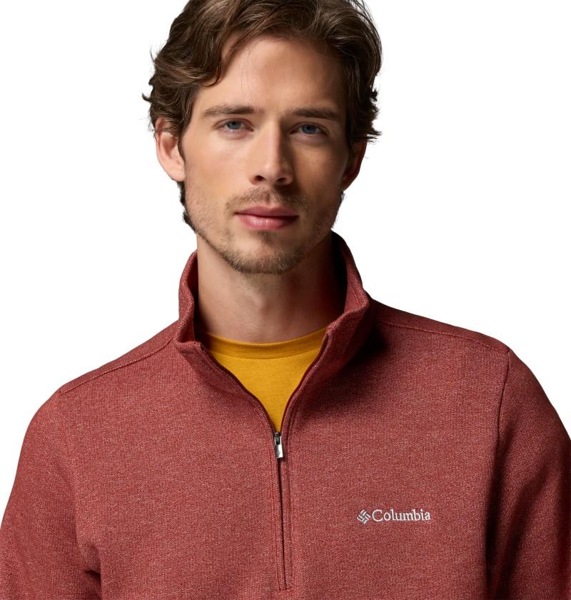 Great Hart Mountain III Half-Zip - Mens - red oxide heather 1