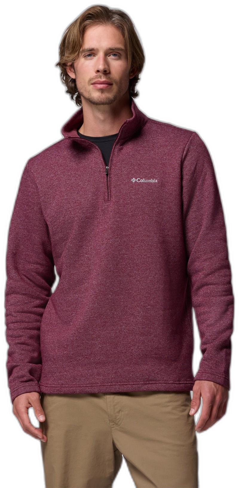 Great Hart Mountain III Half-Zip - Mens - rich wine heather 1