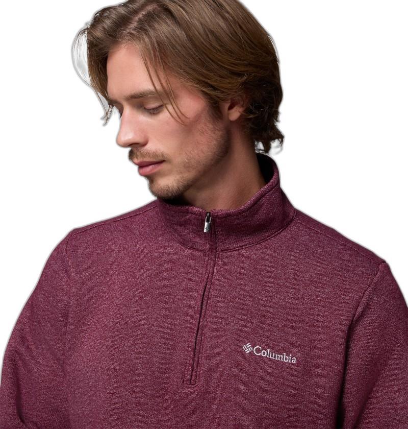 Great Hart Mountain III Half-Zip - Mens - rich wine heather 1