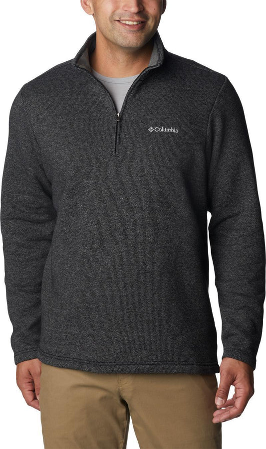 Great Hart Mountain III Half Zip, Tall - Mens - Black Heather 1