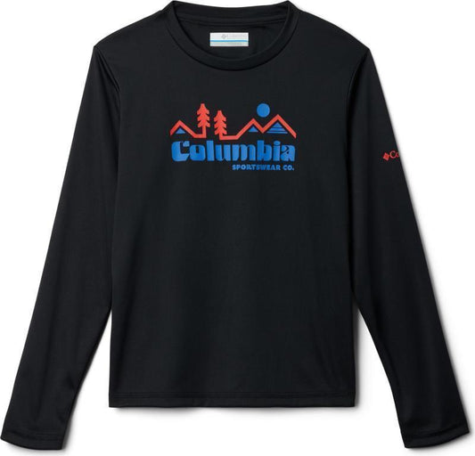 Grizzly Peak LS Graphic Tee - Youth Boys - Black / Peaked Badge 1