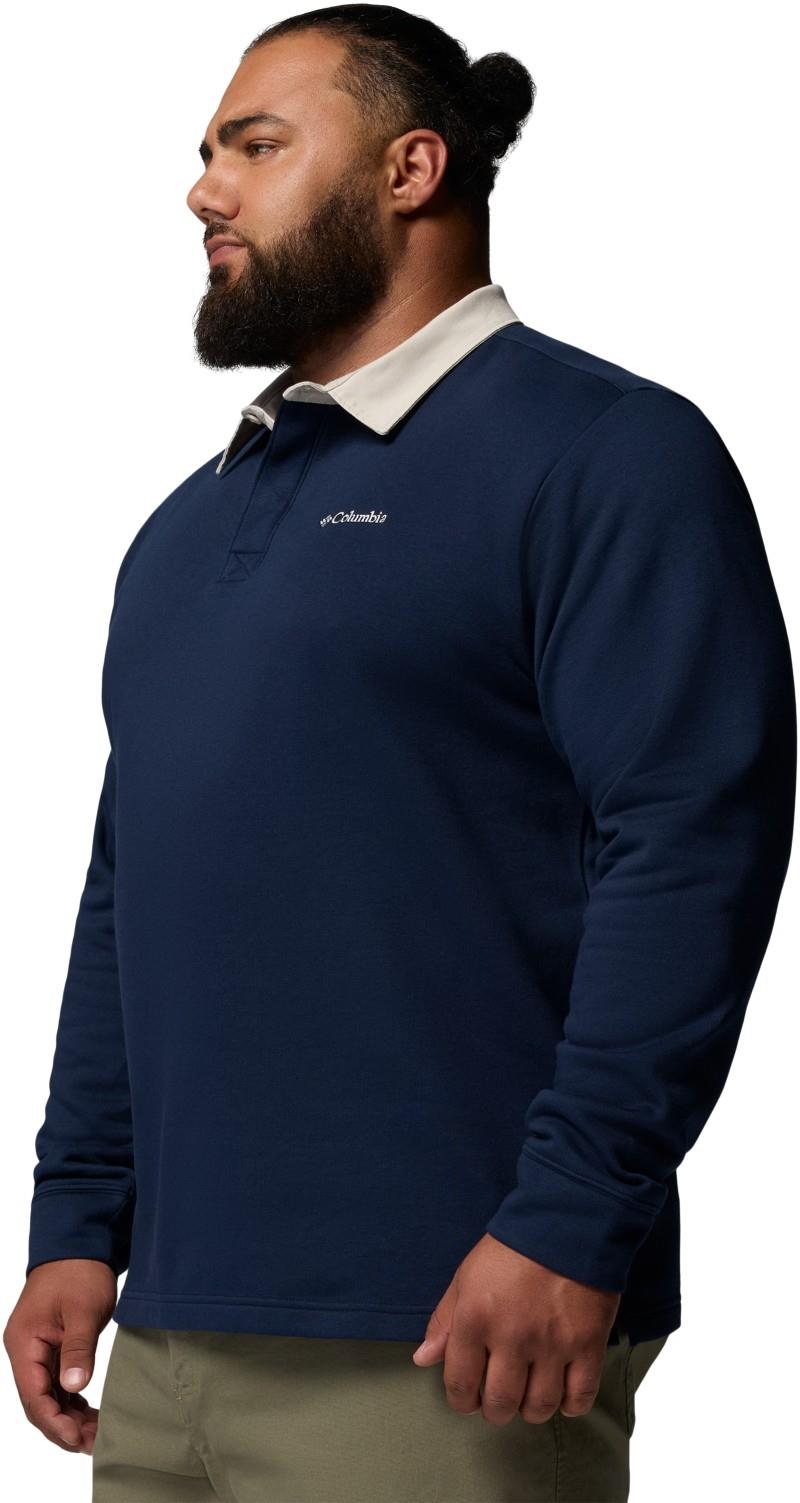 Hart Mountain Collared Pullover, Extended - Mens - collegiate navy / dark stone 1