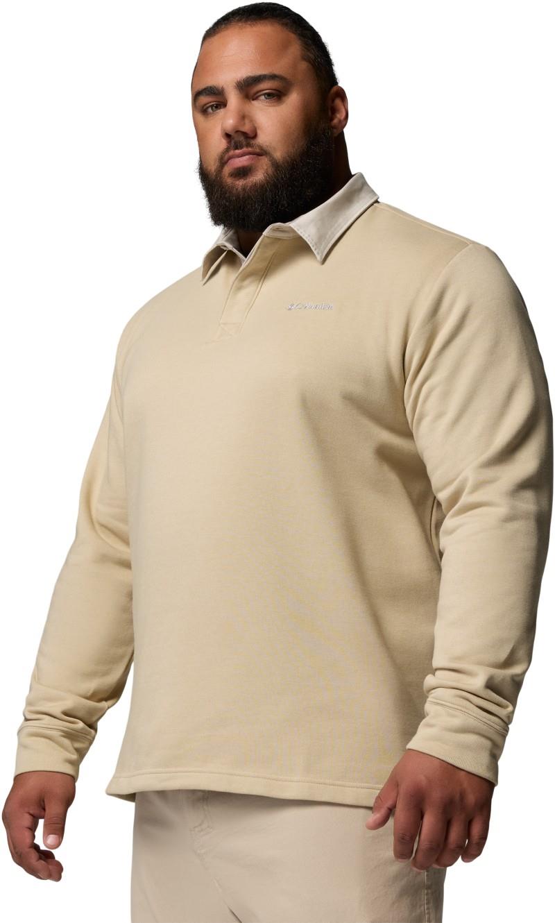Hart Mountain Collared Pullover, Extended - Mens - oatmeal heather / dark stone 1