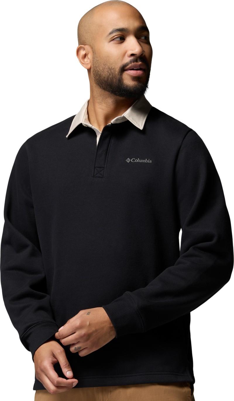 Hart Mountain Collared Pullover, Tall - Mens - black / dark stone 1