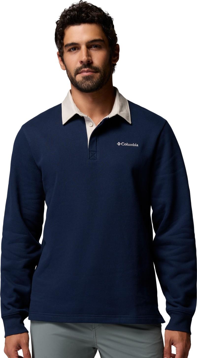 Hart Mountain Collared Pullover, Tall - Mens - collegiate navy / dark stone 1