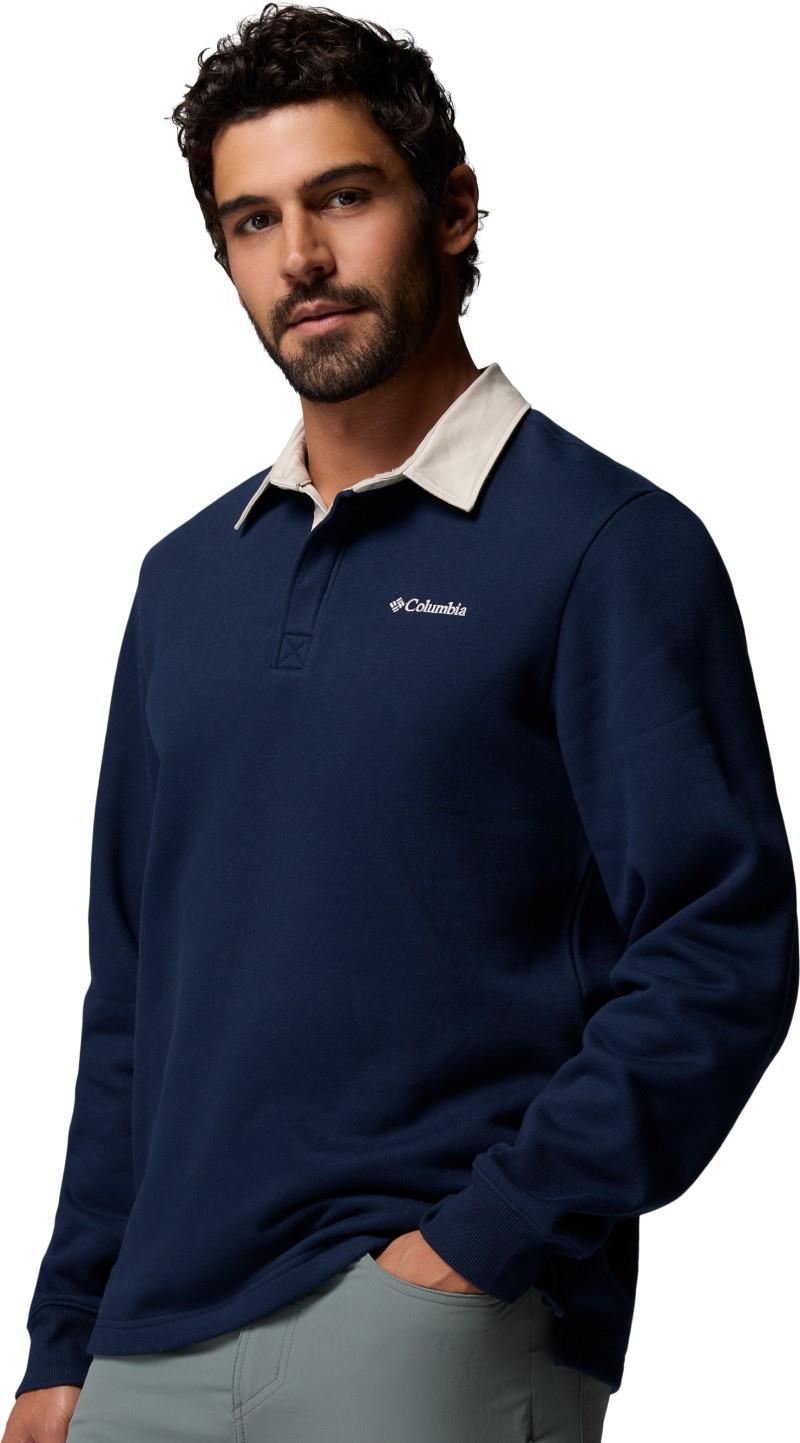 Hart Mountain Collared Pullover, Tall - Mens - collegiate navy / dark stone 1