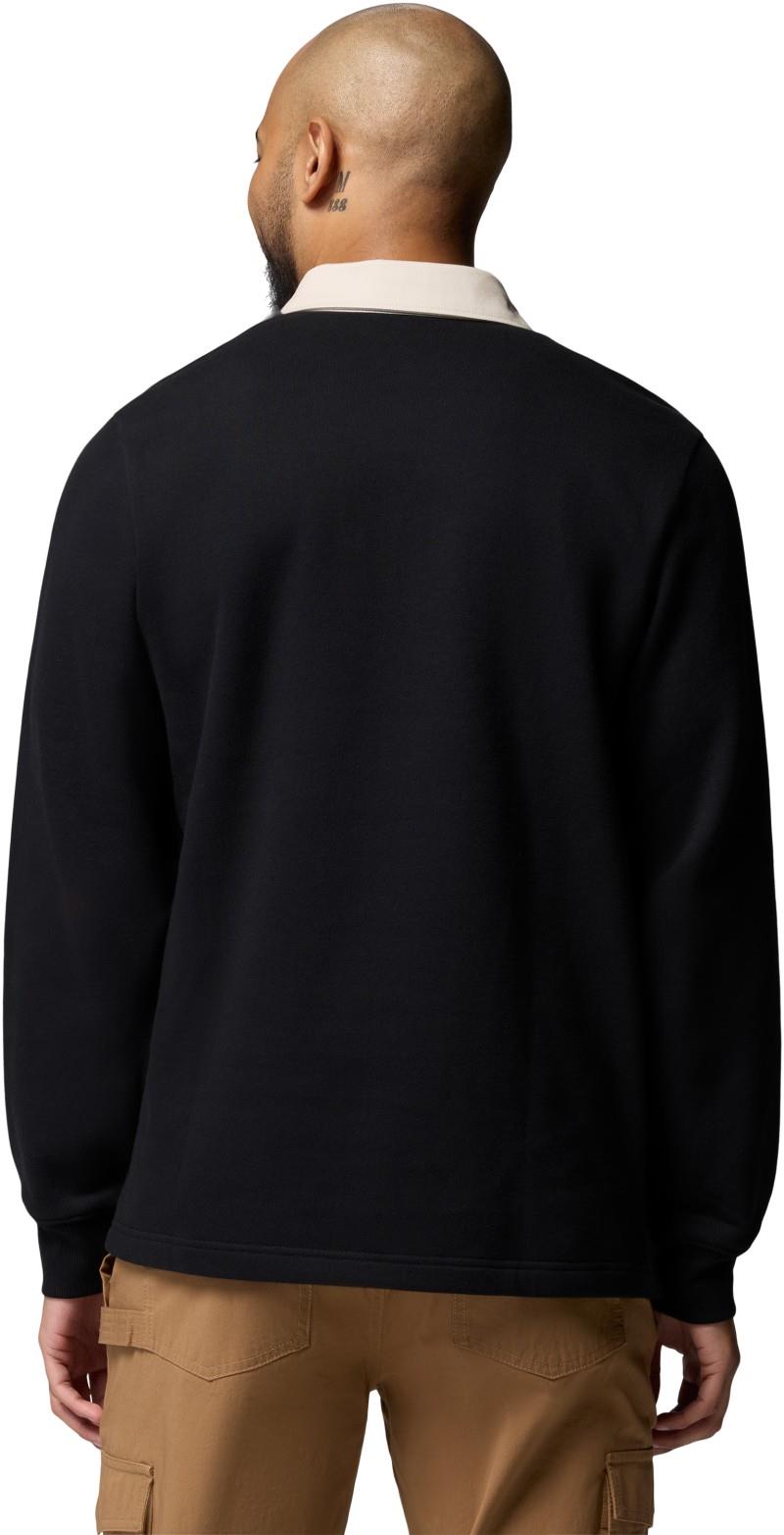 Hart Mountain Collared Pullover - Mens - black / dark stone 1