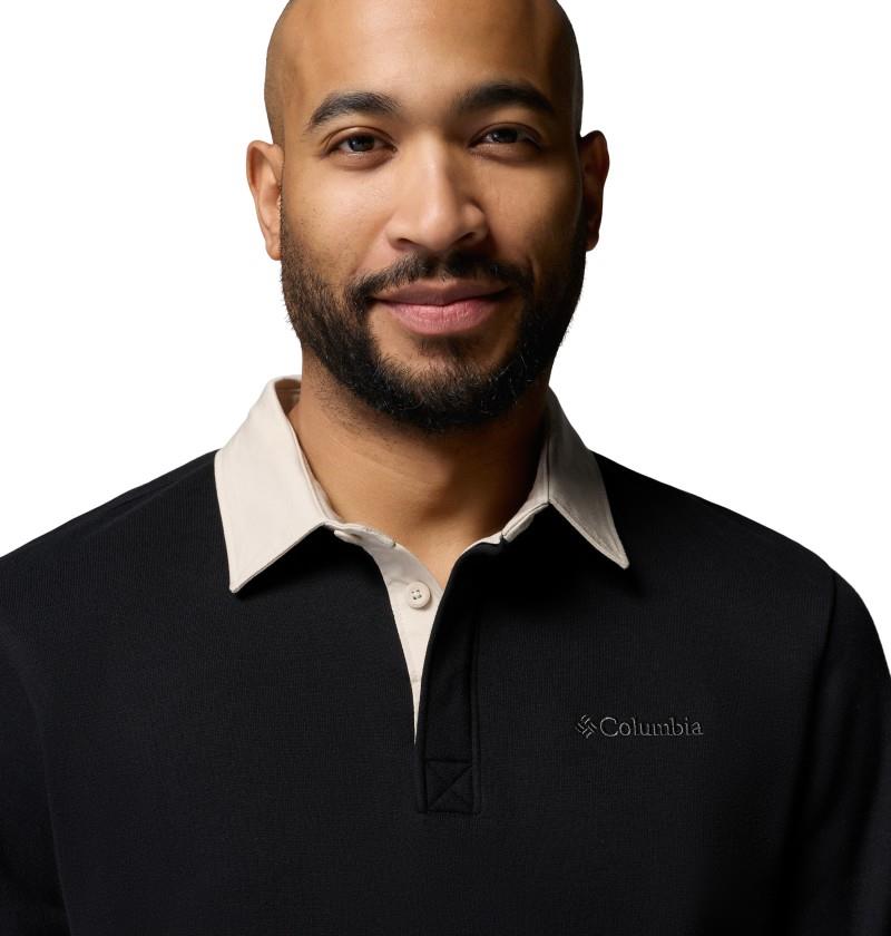 Hart Mountain Collared Pullover - Mens - black / dark stone 1