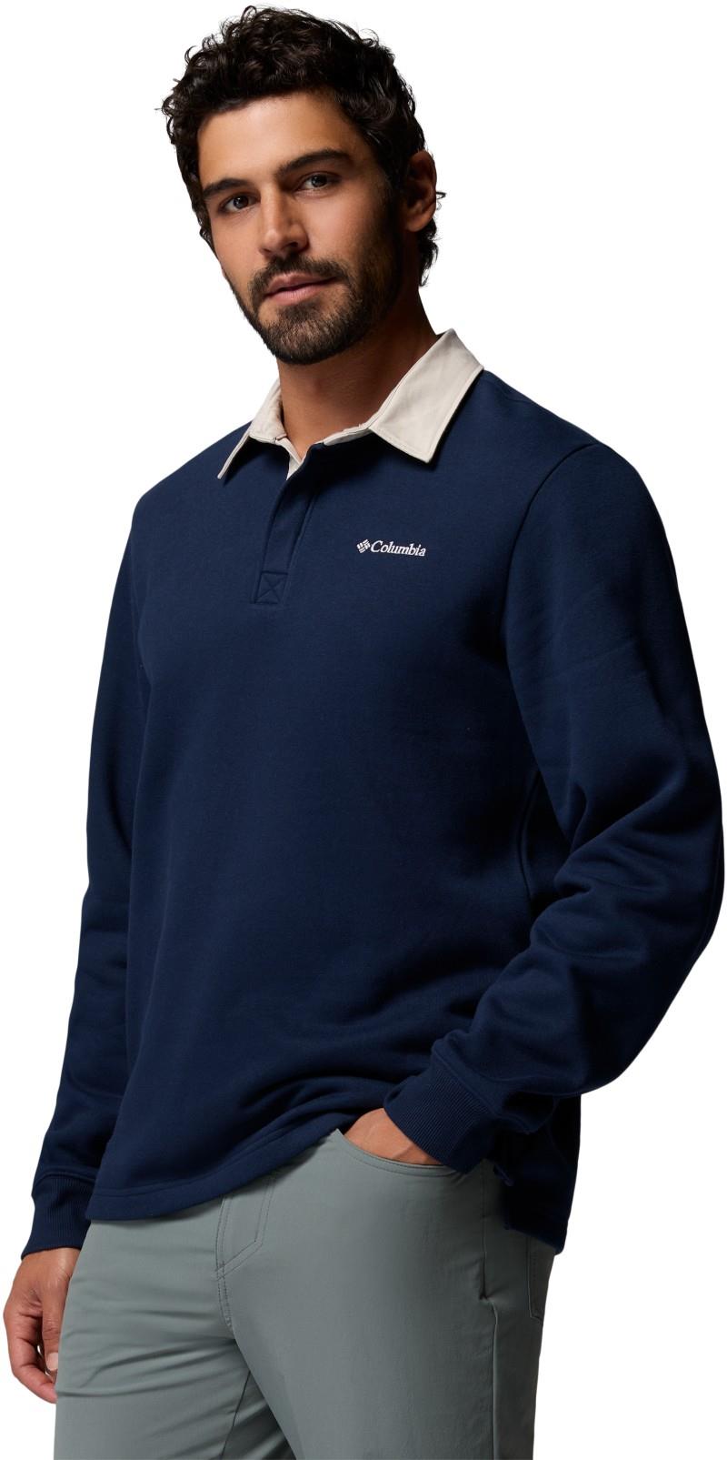 Hart Mountain Collared Pullover - Mens - collegiate navy / dark stone 1