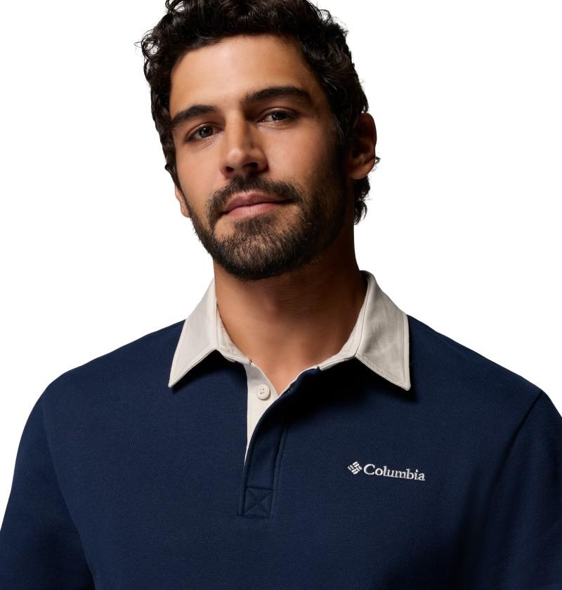 Hart Mountain Collared Pullover - Mens - collegiate navy / dark stone 1