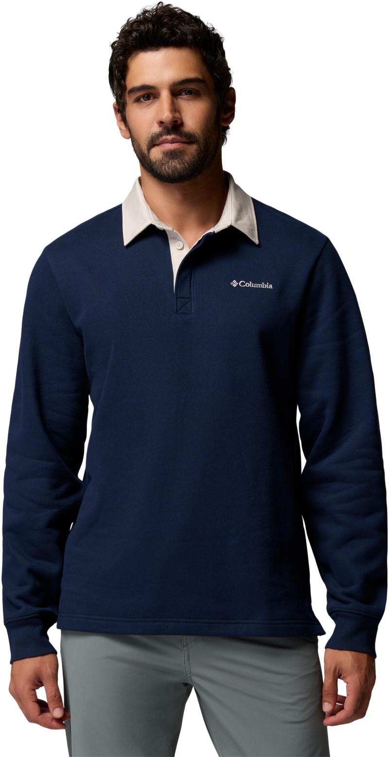 Hart Mountain Collared Pullover - Mens - collegiate navy / dark stone 1