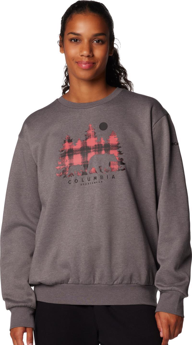 Hart Mountain Crew III - Womens - city grey / treehome omblur 1