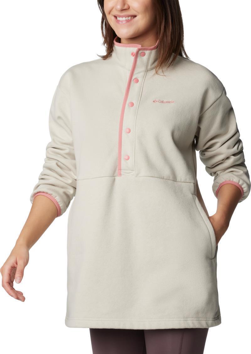 Hart Mountain Half Snap Tunic - Womens - Dark Stone / Pink Agave 3