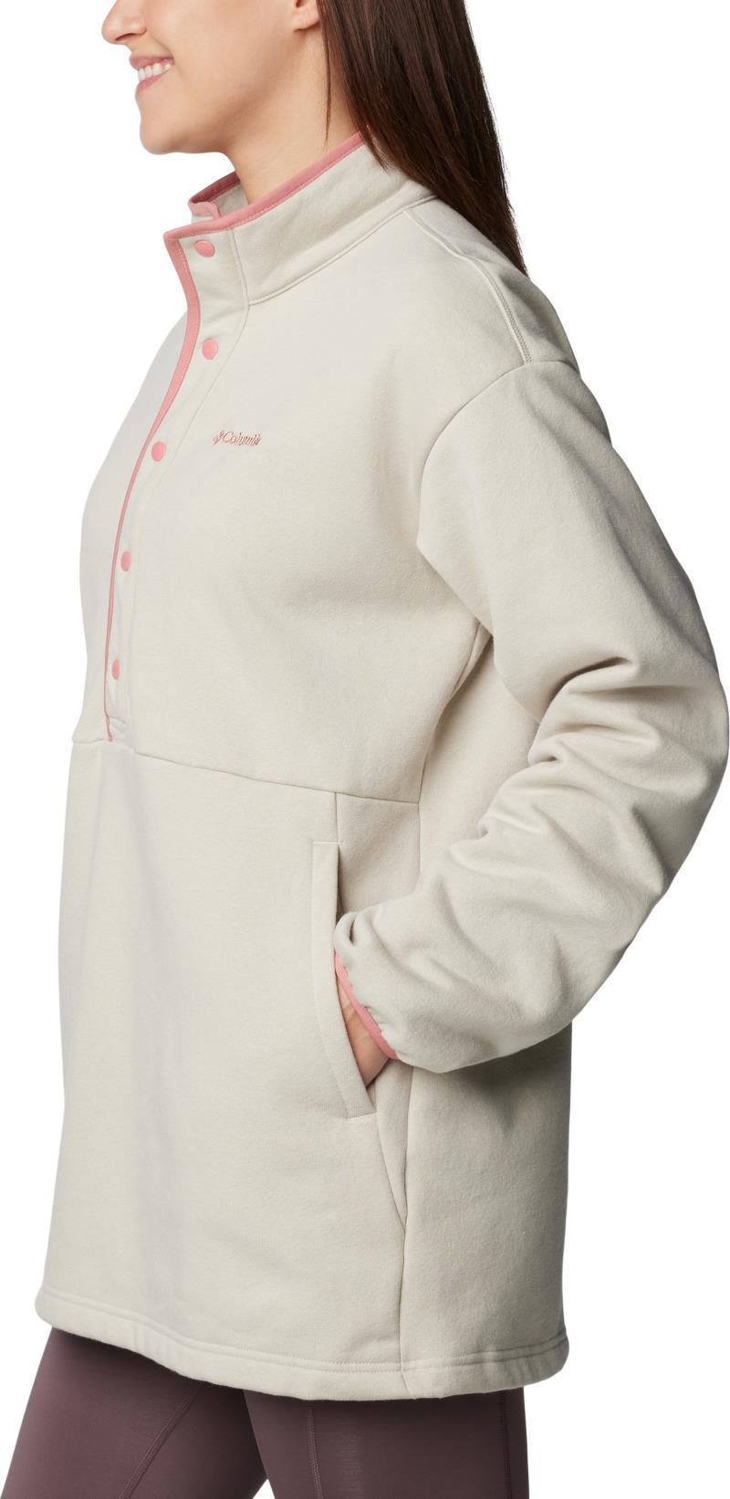 Hart Mountain Half Snap Tunic - Womens - Dark Stone / Pink Agave 4