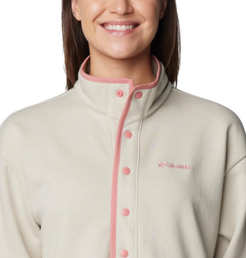 Hart Mountain Half Snap Tunic - Womens - Dark Stone / Pink Agave 5