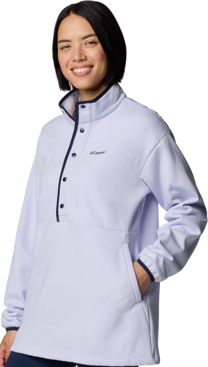 Hart Mountain Half Snap Tunic - Womens - snowdrift / collegiate navy 1
