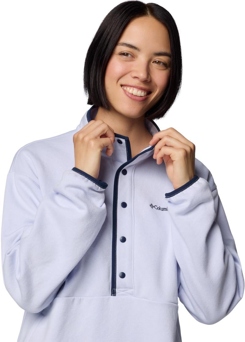 Hart Mountain Half Snap Tunic - Womens - snowdrift / collegiate navy 1