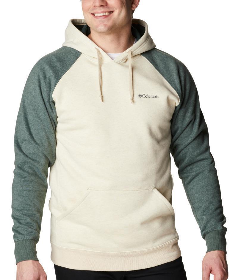 Hart Mountain II Hoodie - Mens - Oatmeal Heather / Spruce Heather 1