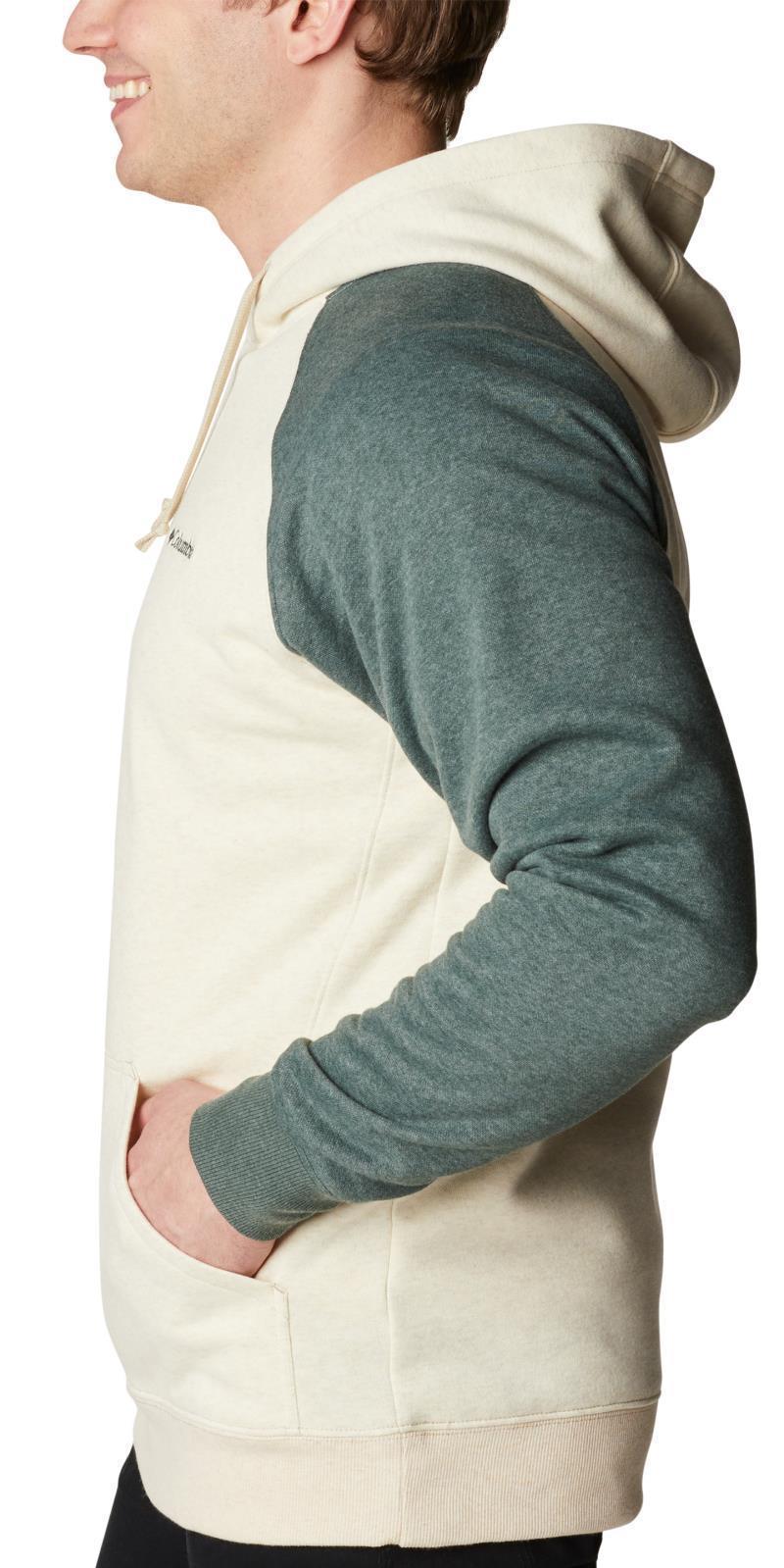 Hart Mountain II Hoodie - Mens - Oatmeal Heather / Spruce Heather 2