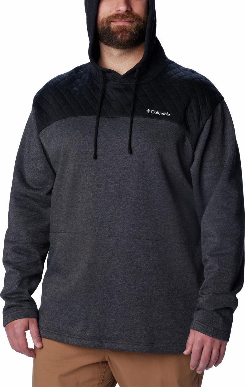 Hart Mountain Quilted Hoodie - Big - Mens - Black Heather 3