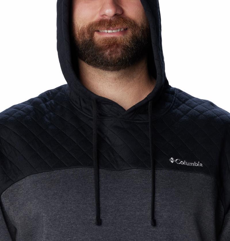 Hart Mountain Quilted Hoodie - Big - Mens - Black Heather 4