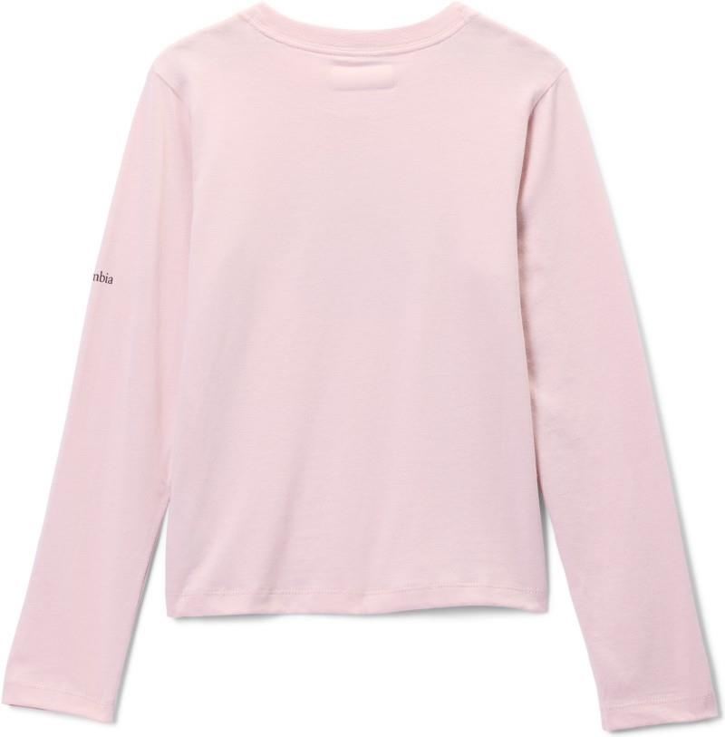 Hazeldel Hill II LS Graphic Tee - Youth Girls - mineral pink / circular scene 1