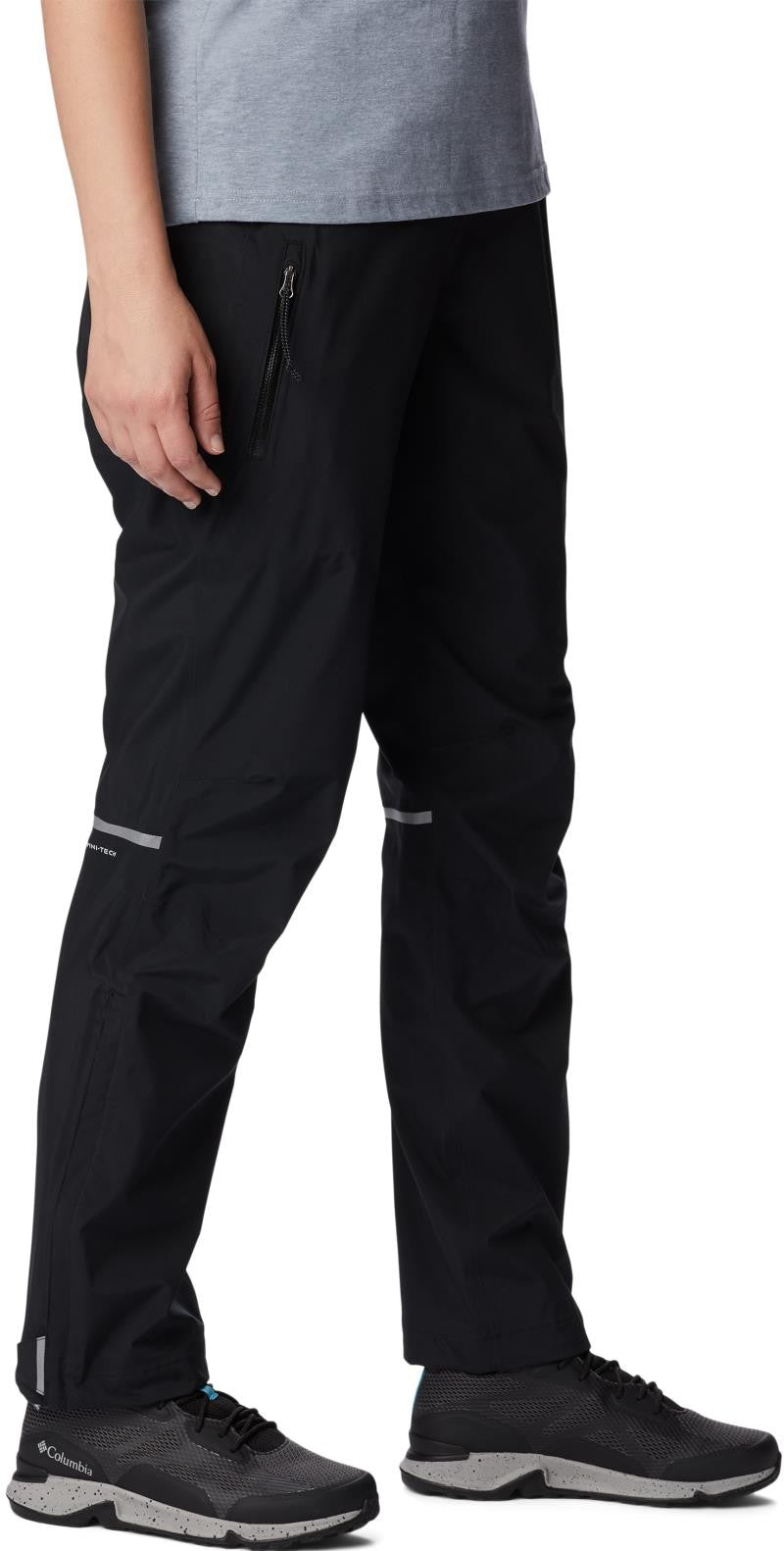 Hazy Trail II Rain Pants, Short - Womens - black 1
