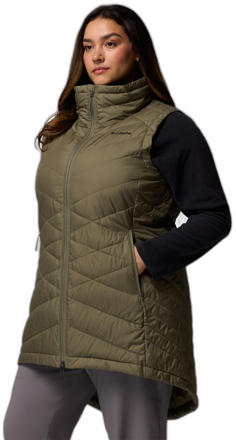 Heavenly II Long Vest, Extended - Womens - stone green 1