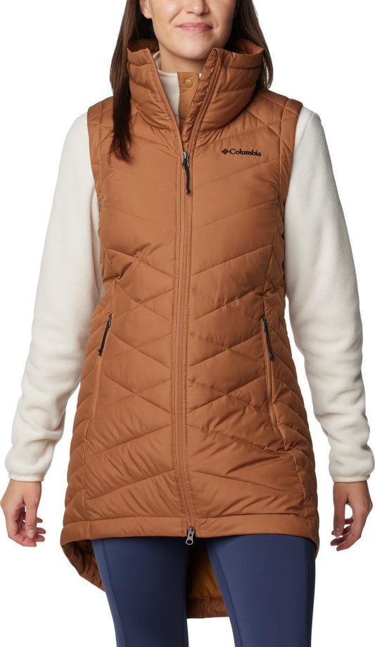 Heavenly II Long Vest - Womens - Camel Brown 1