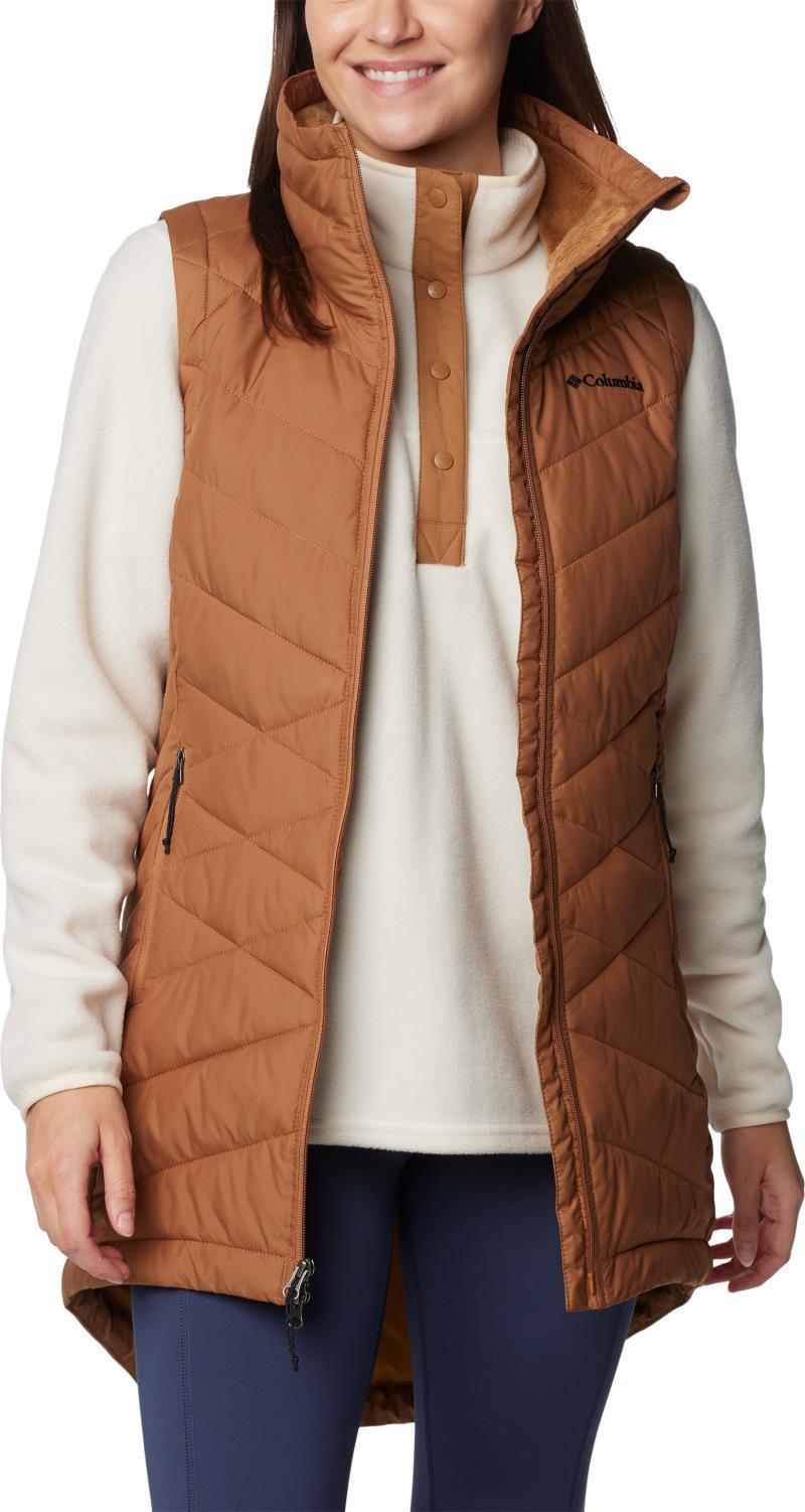 Heavenly II Long Vest - Womens - Camel Brown 4