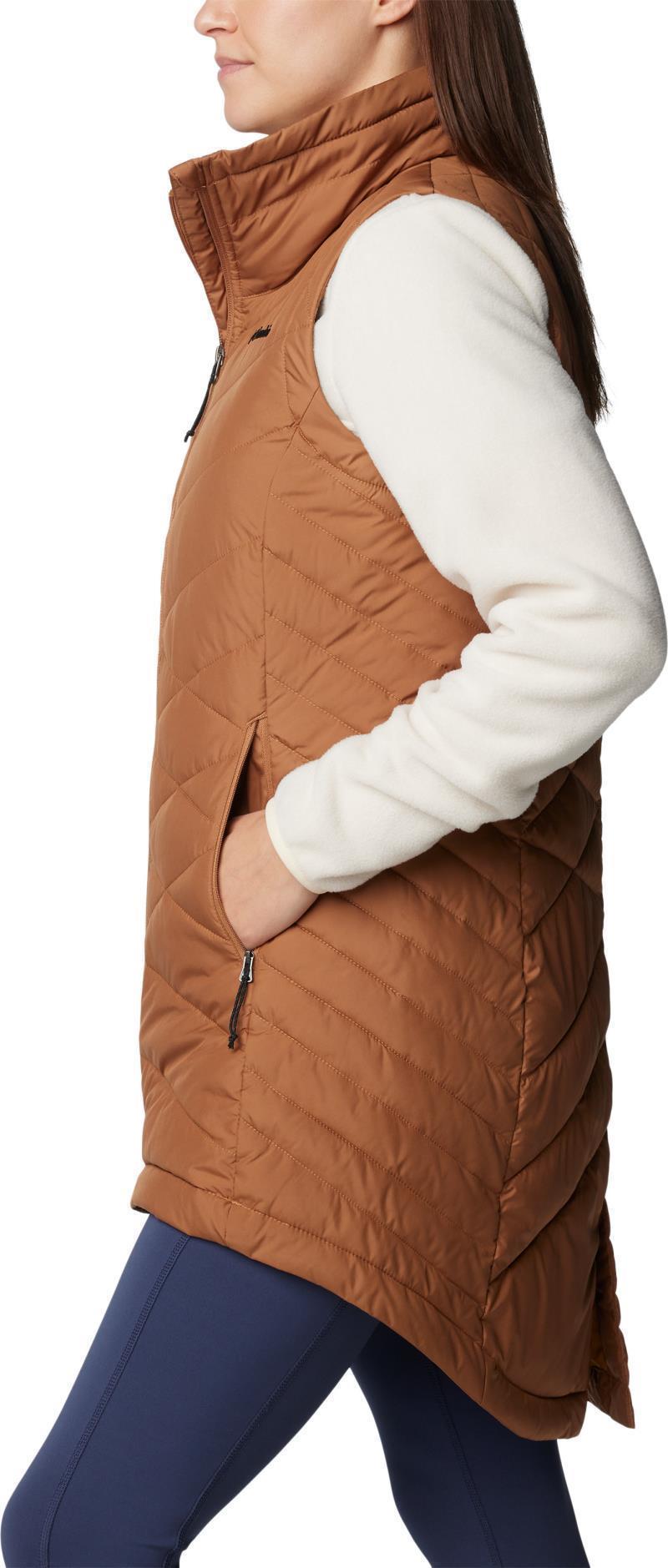 Heavenly II Long Vest - Womens - Camel Brown 5