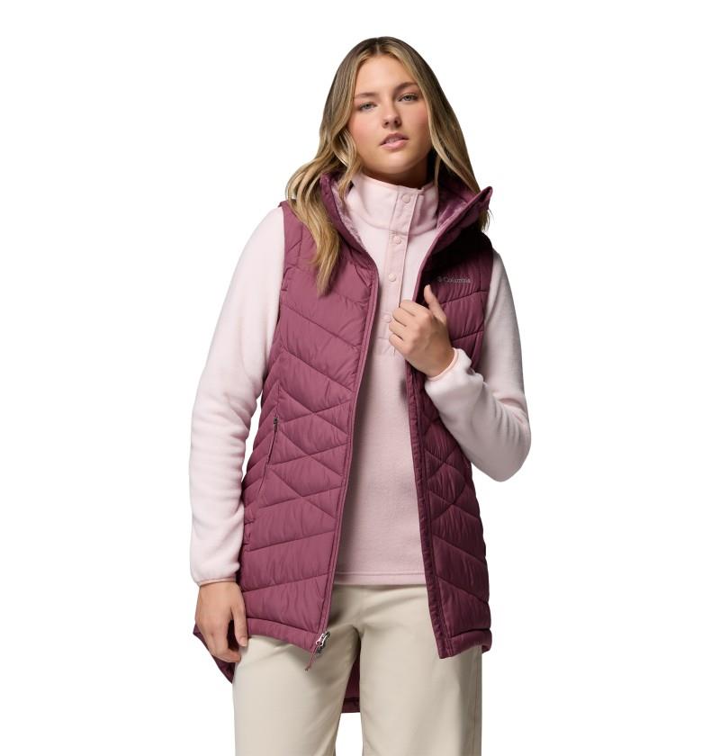Heavenly II Long Vest - Womens - antique mauve 1
