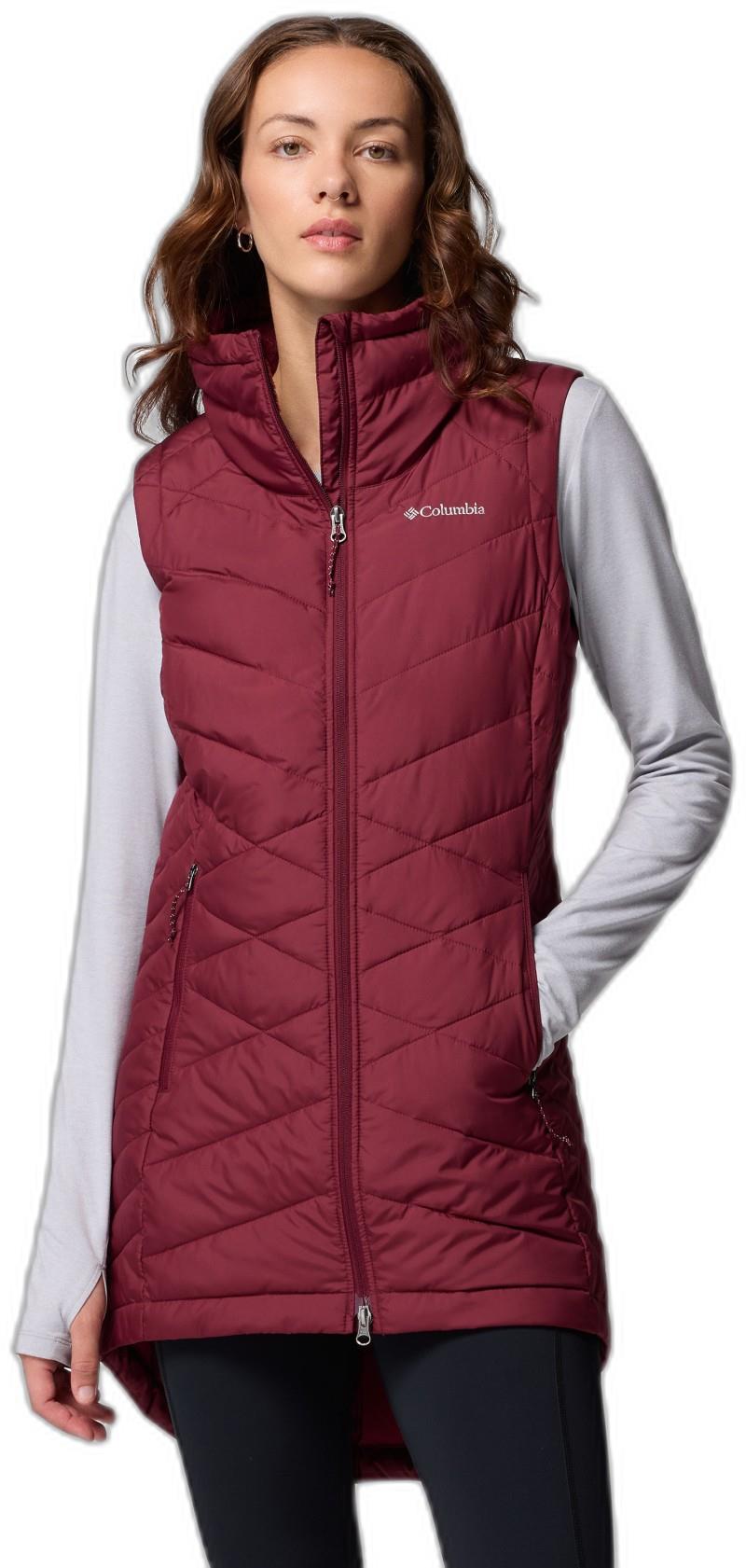 Heavenly II Long Vest - Womens - rich wine 1
