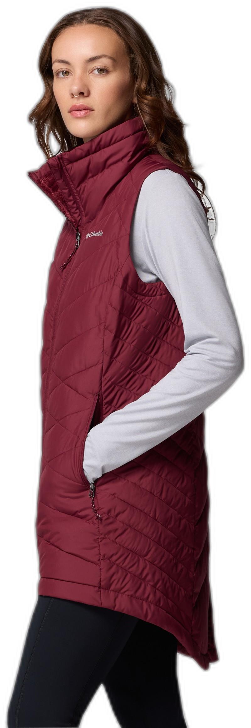 Heavenly II Long Vest - Womens - rich wine 1