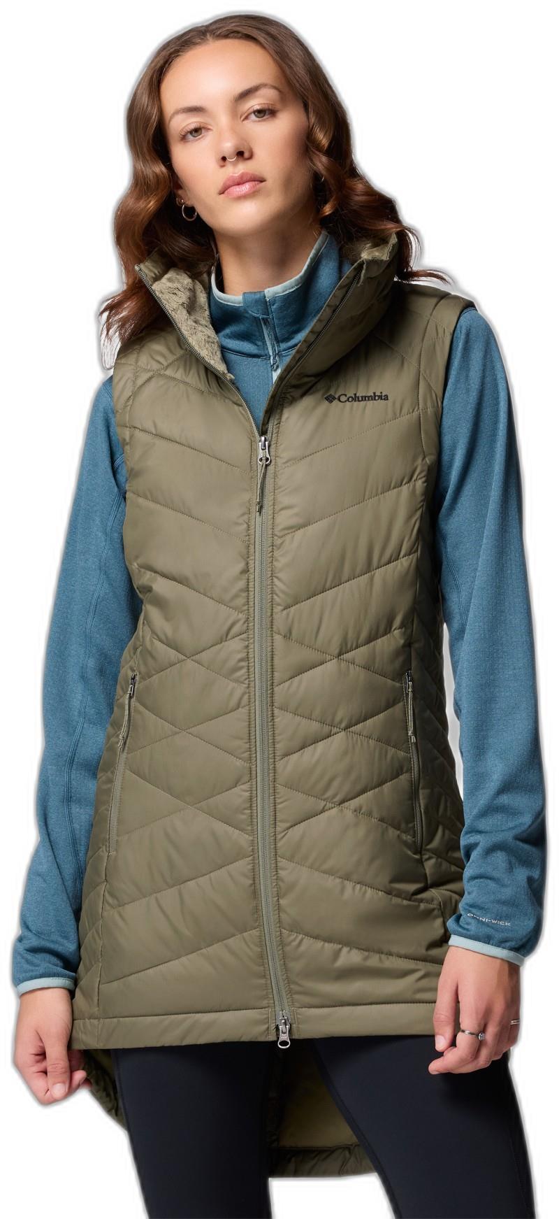 Heavenly II Long Vest - Womens - stone green 1