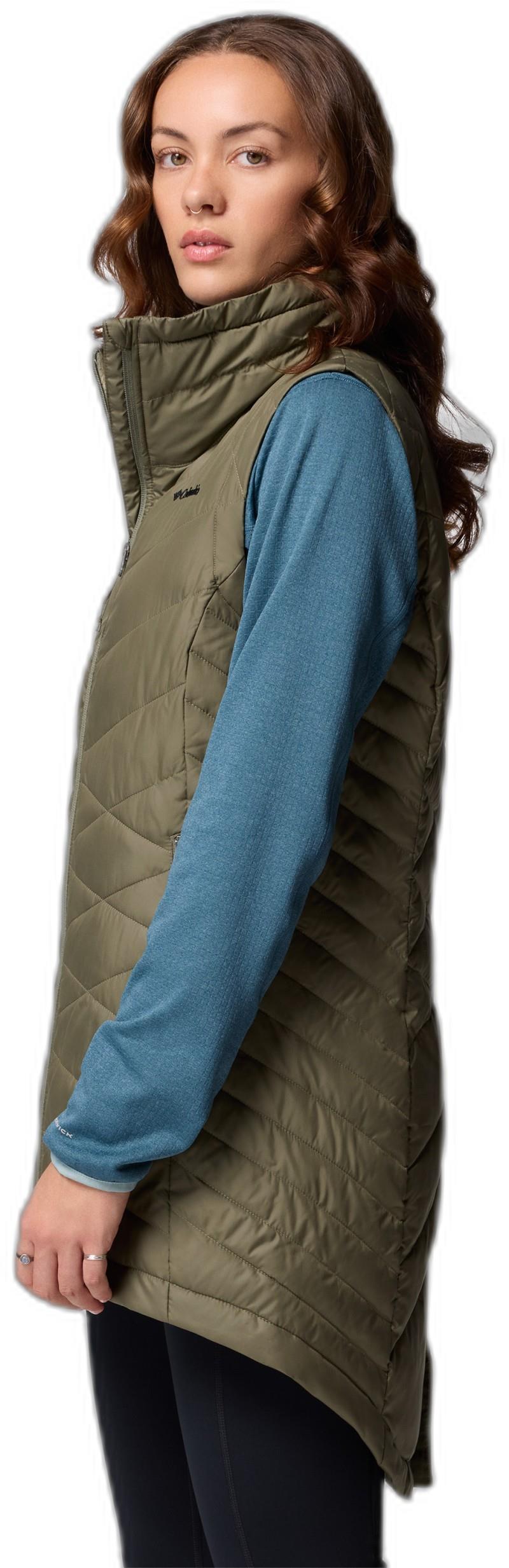 Heavenly II Long Vest - Womens - stone green 1