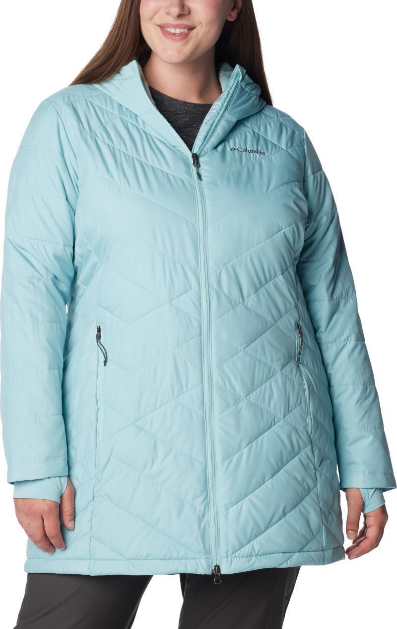 Heavenly Long Hooded Jacket, Extended - Womens - Aqua Haze 1