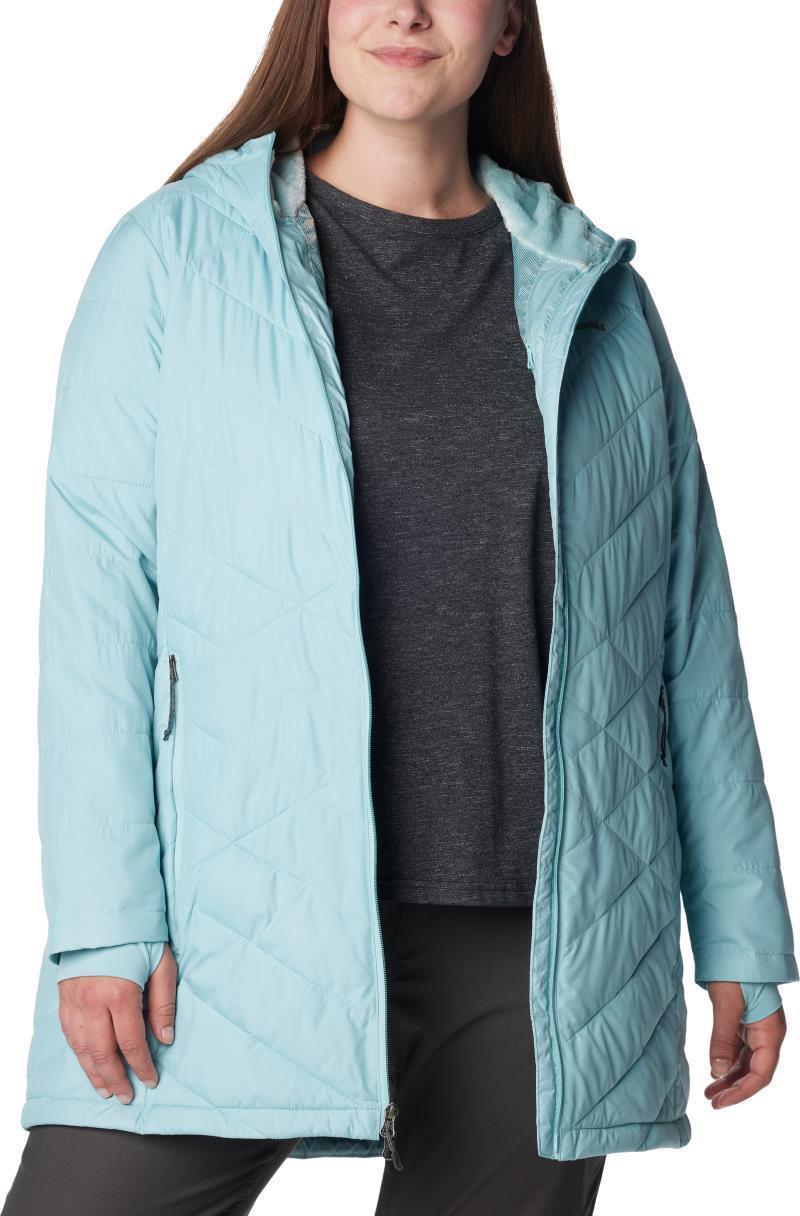 Heavenly Long Hooded Jacket, Extended - Womens - Aqua Haze 4