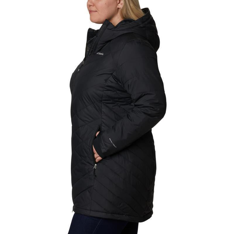 Heavenly Long Hooded Jacket, Extended - Womens - Black 3