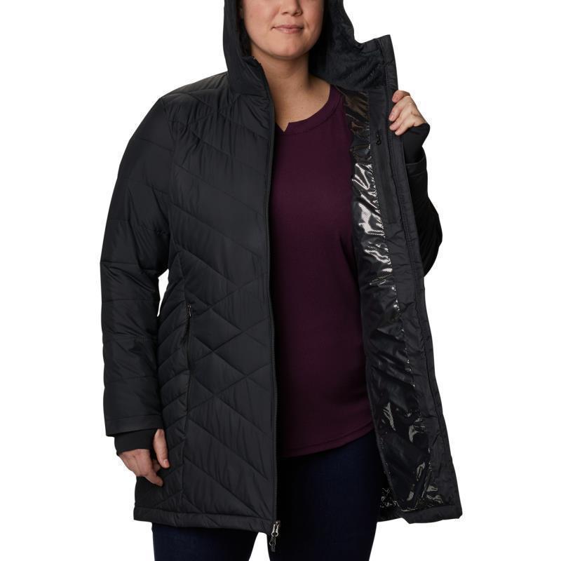 Heavenly Long Hooded Jacket, Extended - Womens - Black 4