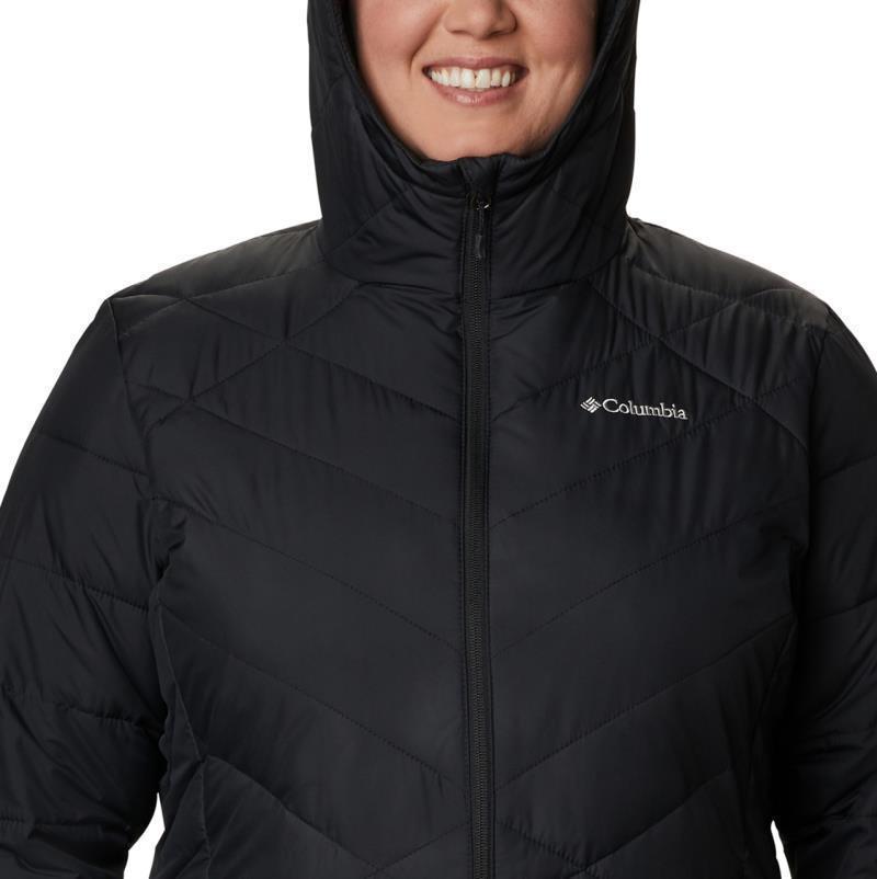 Heavenly Long Hooded Jacket, Extended - Womens - Black 5