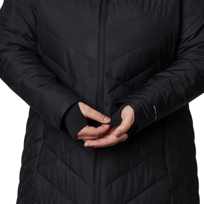 Heavenly Long Hooded Jacket, Extended - Womens - Black 6