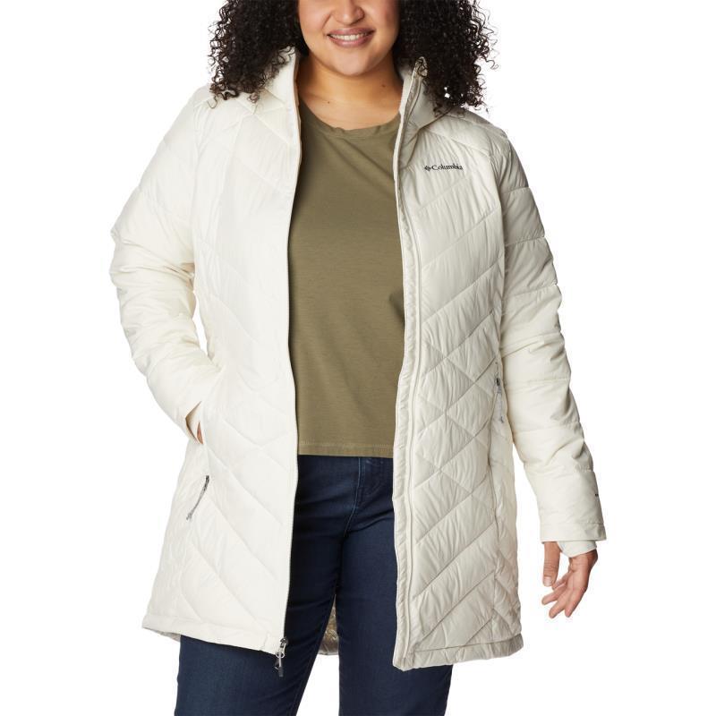 Heavenly Long Hooded Jacket, Extended - Womens - Chalk 4