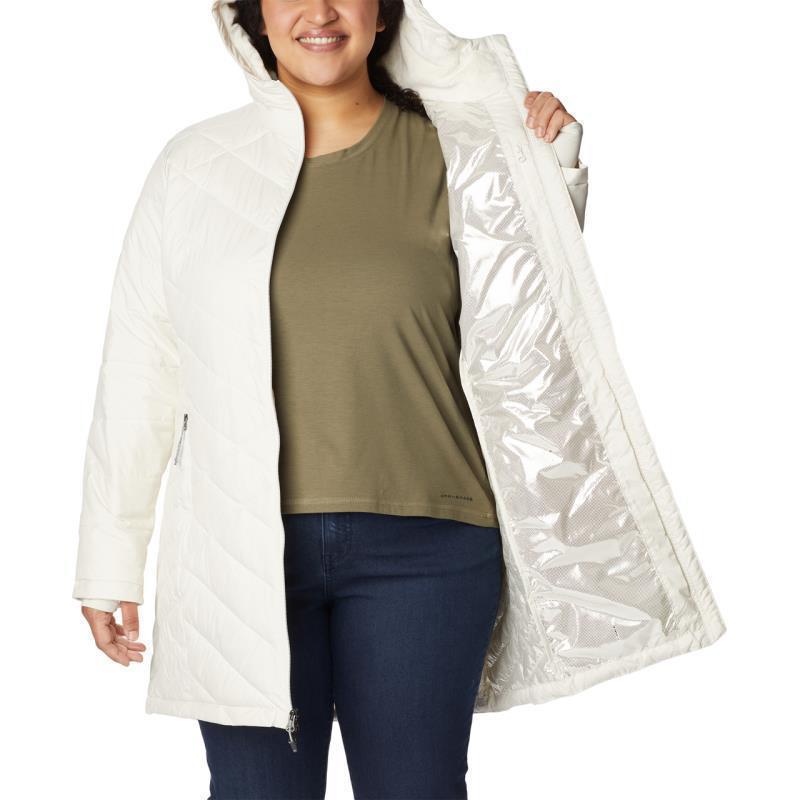 Heavenly Long Hooded Jacket, Extended - Womens - Chalk 5