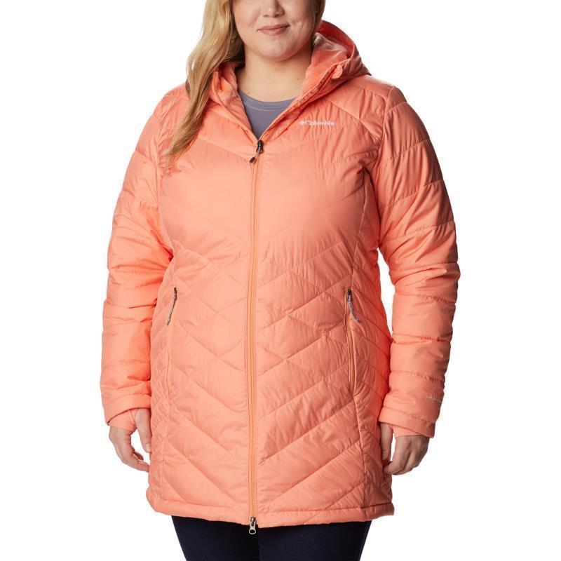 Heavenly Long Hooded Jacket, Extended - Womens - Coral Reef 1