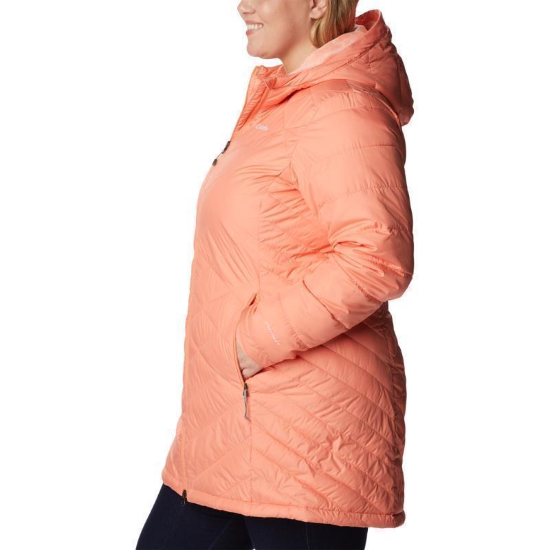 Heavenly Long Hooded Jacket, Extended - Womens - Coral Reef 3