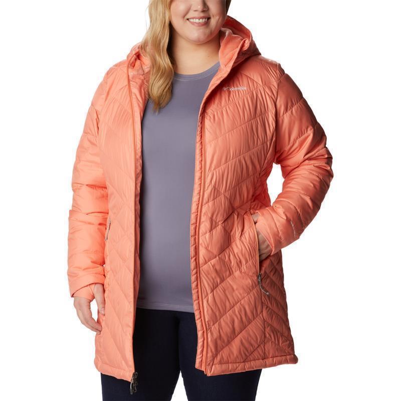 Heavenly Long Hooded Jacket, Extended - Womens - Coral Reef 4