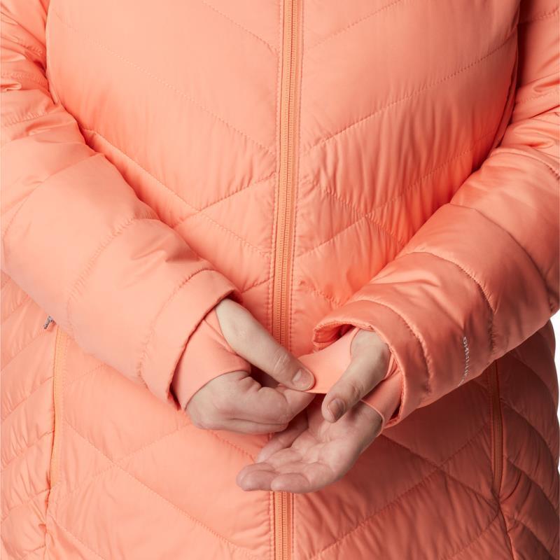 Heavenly Long Hooded Jacket, Extended - Womens - Coral Reef 7