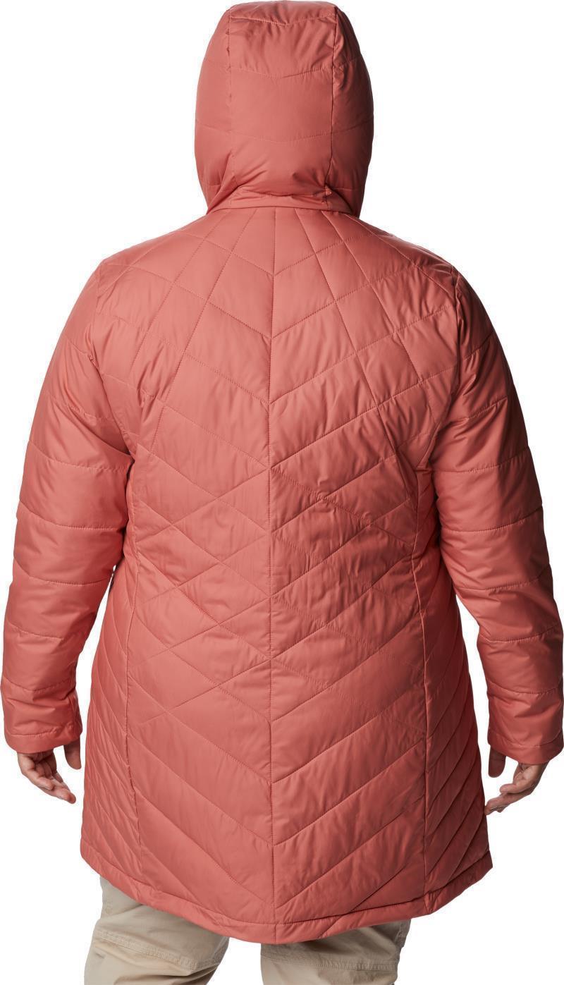 Heavenly Long Hooded Jacket, Extended - Womens - Dark Coral 4
