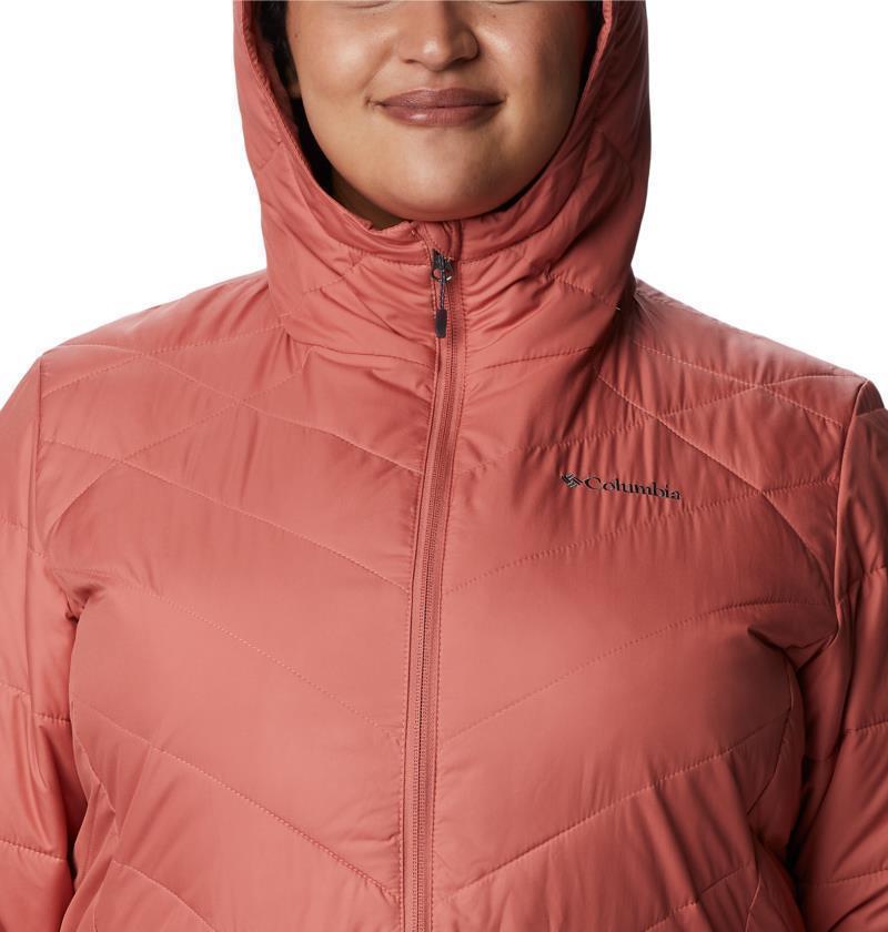 Heavenly Long Hooded Jacket, Extended - Womens - Dark Coral 6